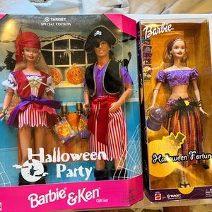 Bundle of 7  separate Vintage Halloween Barbies!
